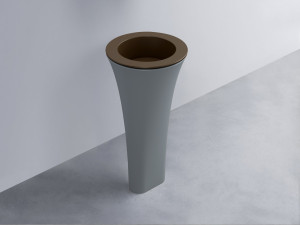 AMLA45-CA+AMPILT-CA+AMCOLT-BR Раковина Amedeo Tondo отдельностоящая cielo Enjoy + Amedeo