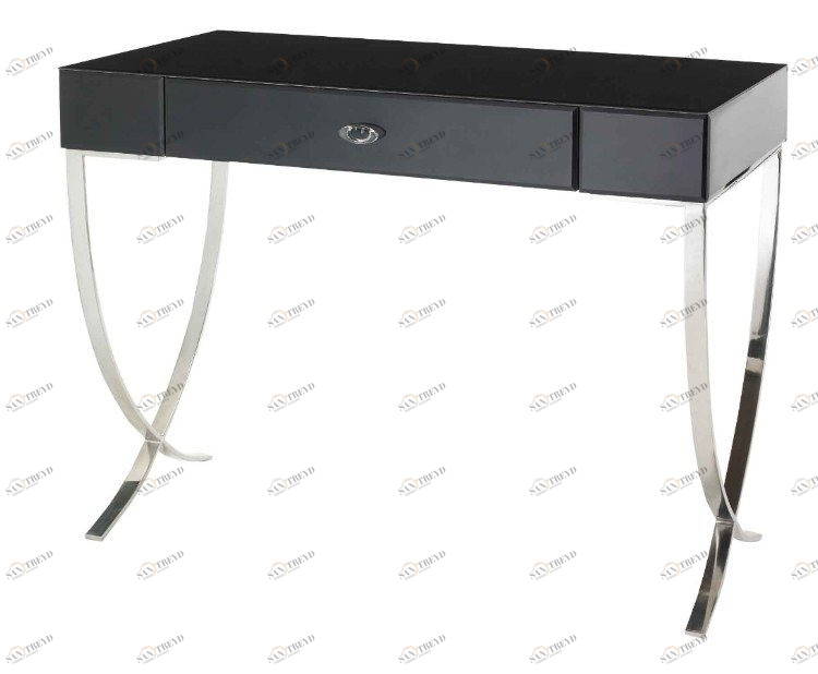 Туалетный столик с ящиком черный, хром Arlo RVASTLEY PUSHA 060996 Хром;черный 