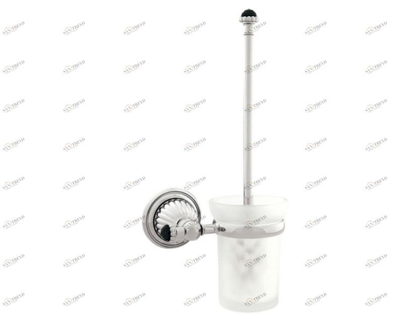 033284.N00.01 Держатель для ершика с черным кристаллом swarovski Золото 24К Mestre Artica