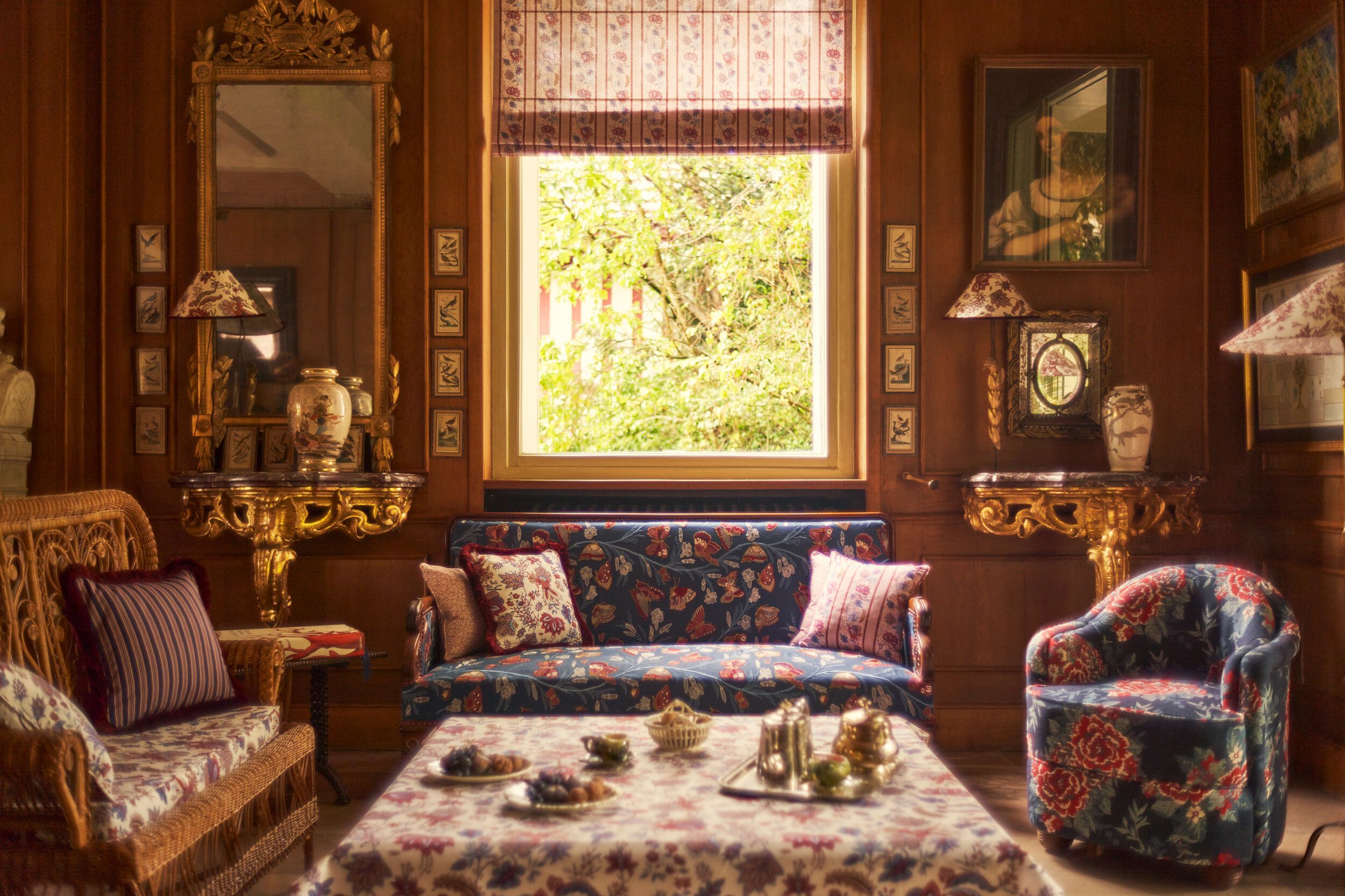 Хлопчатобумажная ткань с цветочным рисунком LELIEVRE Quenin-Belle Époque ARCH-00020380 - Вид №5