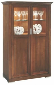 SELVA Комод вишневый с распашными дверцами Luna 7243