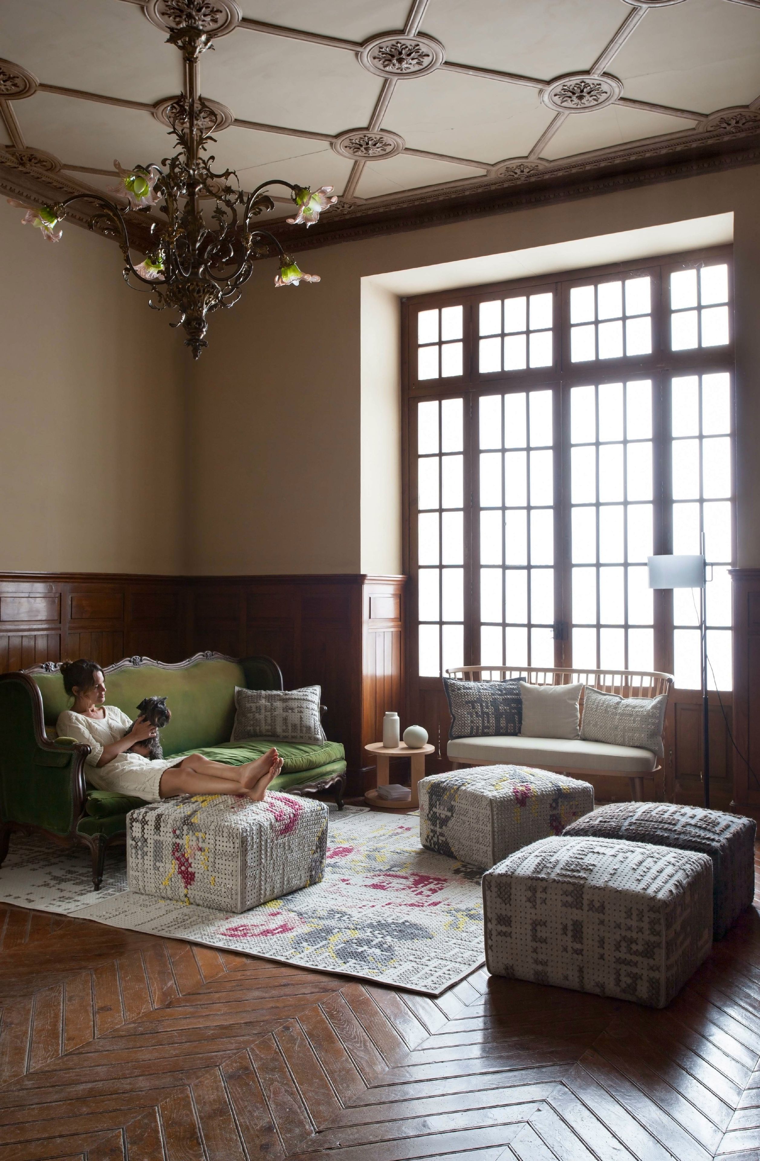 Шерстяной пуф GAN Canevas ARCH-00055366