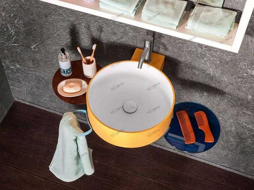 Подвесная раковина настенная овальная Lago  белая sun-id-1391710