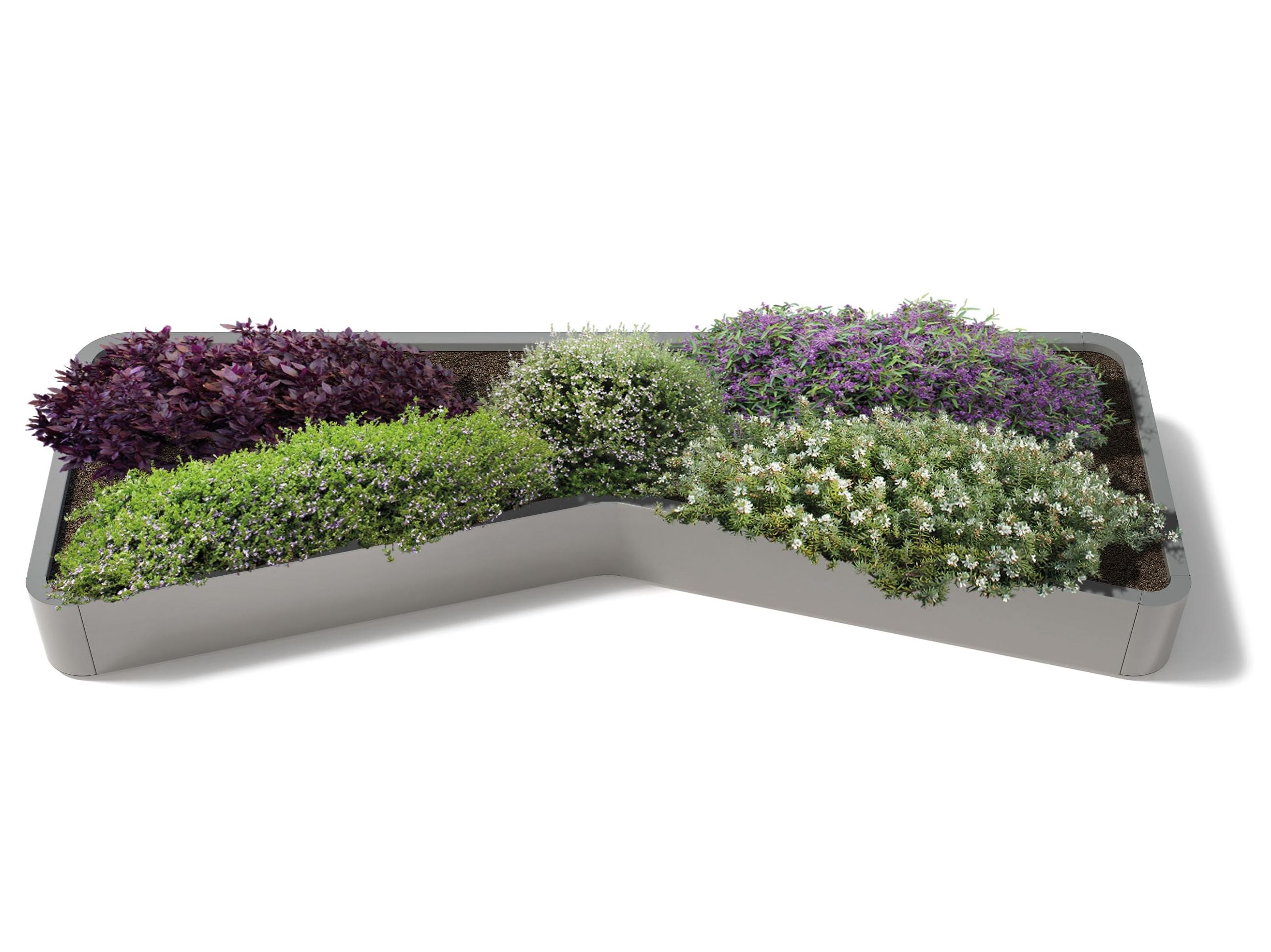 Низкая стальная плантатор Metalco городская жизнь ARCH-00028355 - Вид №1