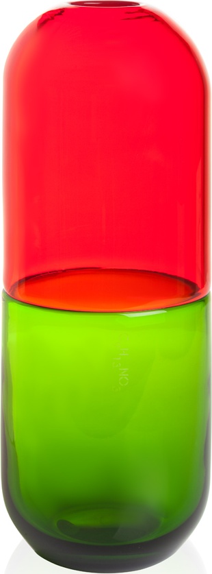 10627278 VENINI Ваза 33х11,5см "Гормоны счастья, Адреналин" (Фабио Новембре, 2012г) Стекло 