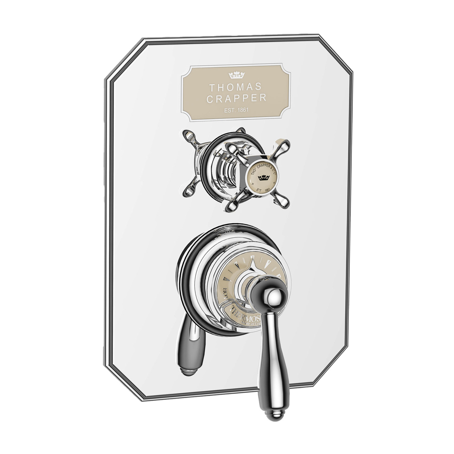 TCOVSH9200PB Ovington Термостатический душ скрытого монтажа двойного назначения Thomas Crapper  - Вид №3