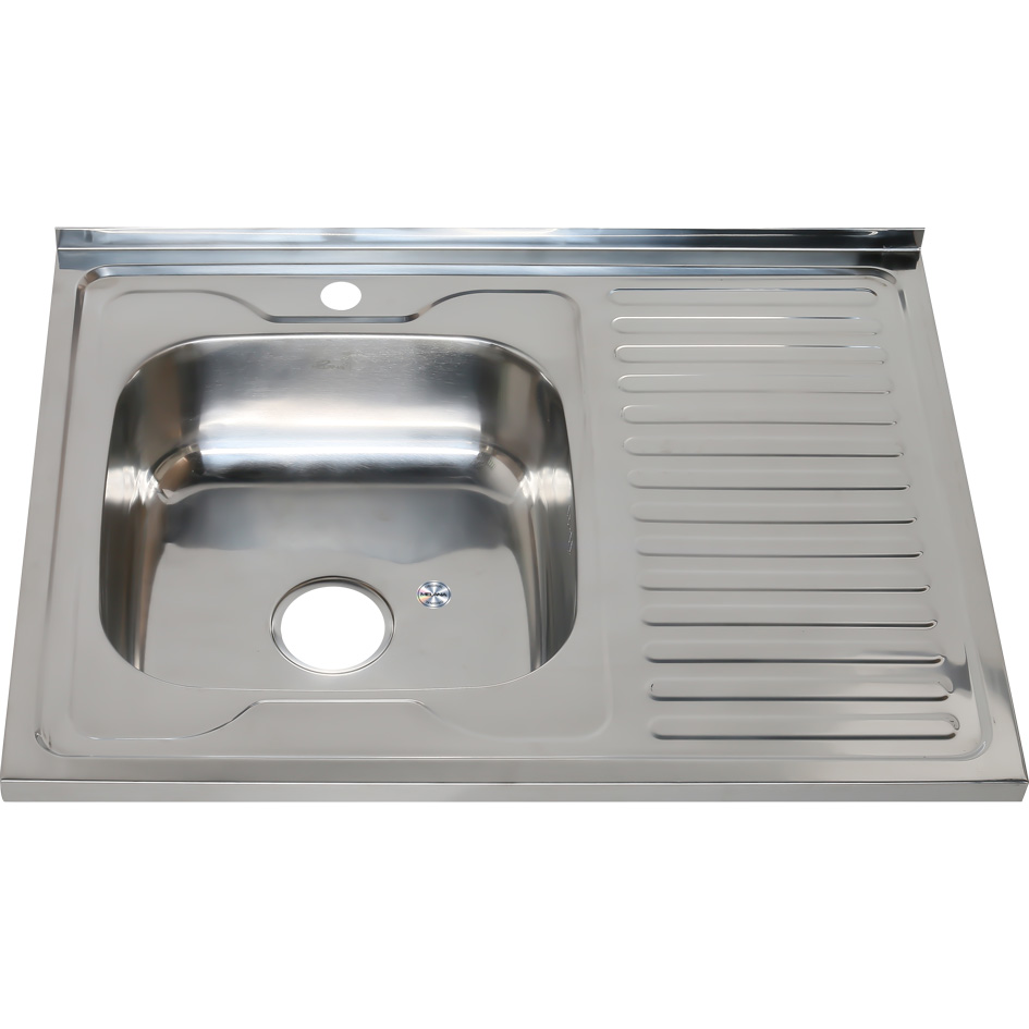 Мойка 8060 L MELANA 0,6/160 накладная прямоугольная с сифоном (016 t L *10) 016 t L (*10) - Вид №1