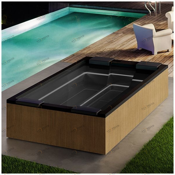 Бассейн Gruppo Treesse Maya Plus-V232I-PL-C прямоугольный встроенный черный PLUSV232IPLC