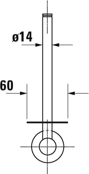 009915..00 D-Code Запасной держатель для туалетной бумаги Хром Duravit - Вид №2