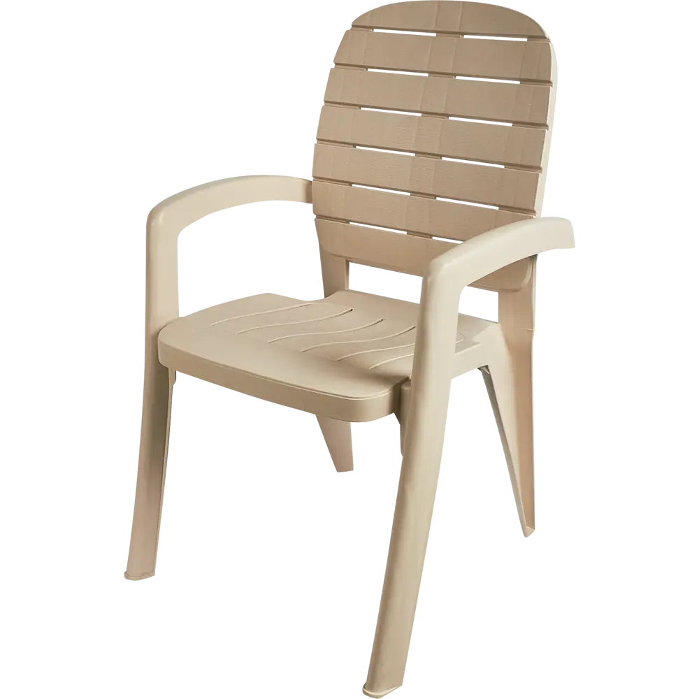 Кресло садовое Прованс 600x580x915 мм, цвет серый ЭЛЛАСТИК-ПЛАСТ STLM-2177863