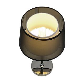 Лампа настольная с абажуром 56х33 см черная Bishade 155651 SLV BISHADE 00-3889132 Черный  - Вид №1