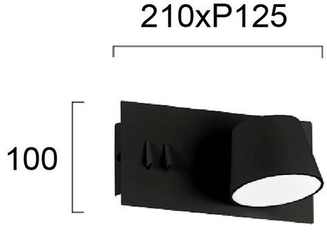 Terzo Light Регулируемый светодиодный настенный светильник из стали  V4243400  - Вид №2
