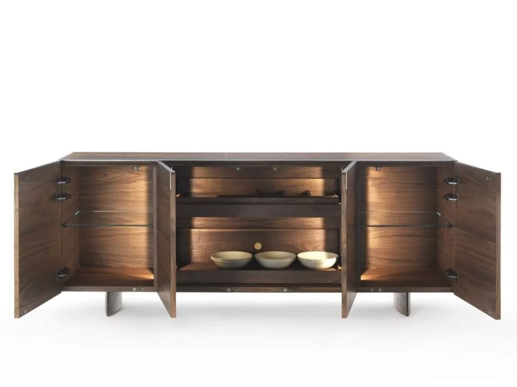 Шкаф из массива дерева и железных вставок Riva 1920 LINEAR ARCH-00023123 - Вид №4