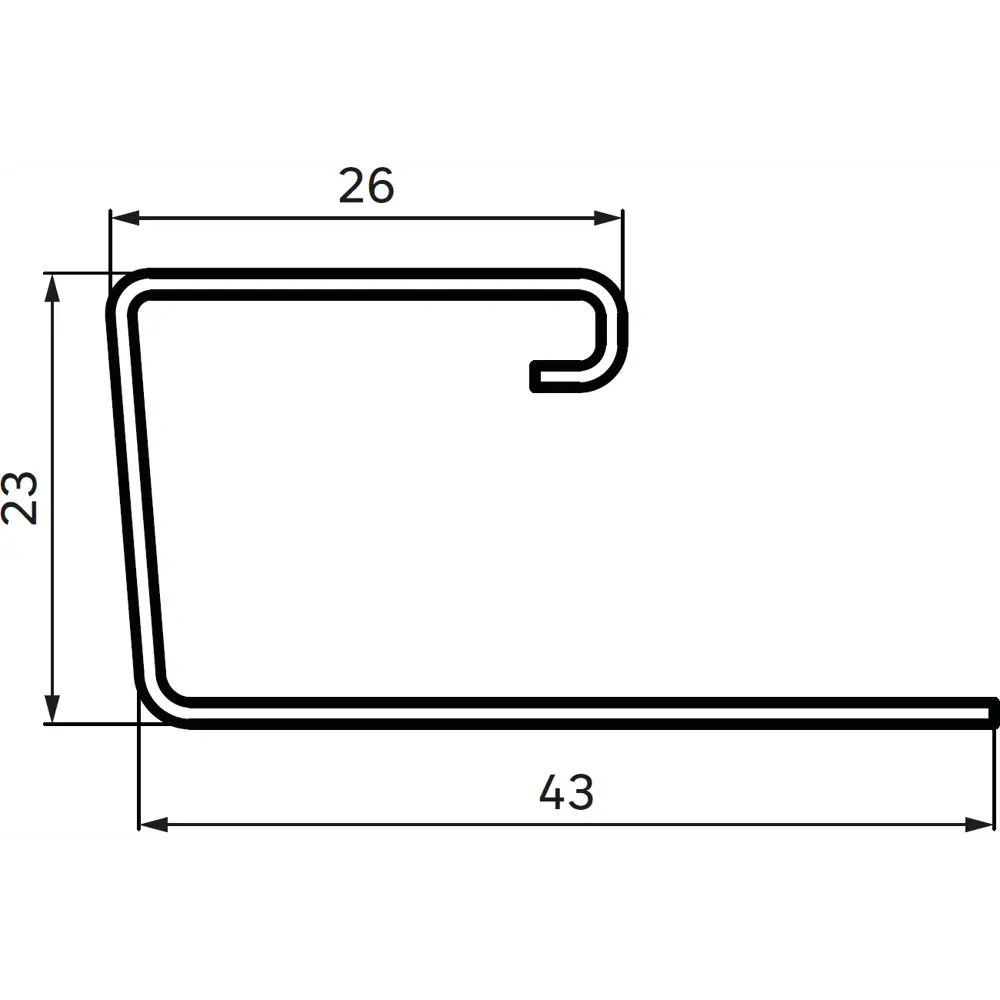 J-профиль для сайдинга MONLID цвет коричневый 3 м STLM-2203902 - Вид №1