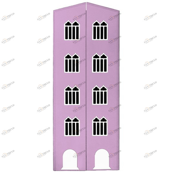 Шкаф двухдверный детский "Венеция-2-XL" МАНДАРИН ВЕНЕЦИЯ 178657 Розовый Santreyd