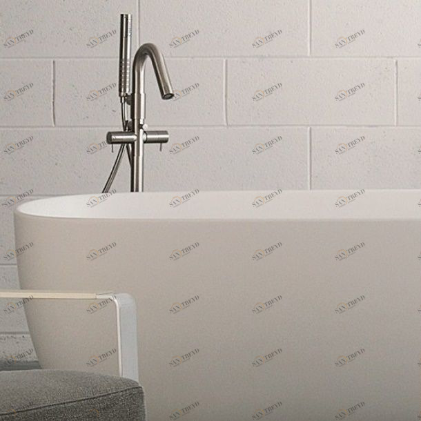 Toscoquattro Смеситель для ванны напольный двухвентильный Rubinetteria нерж.сталь 08RD07IS