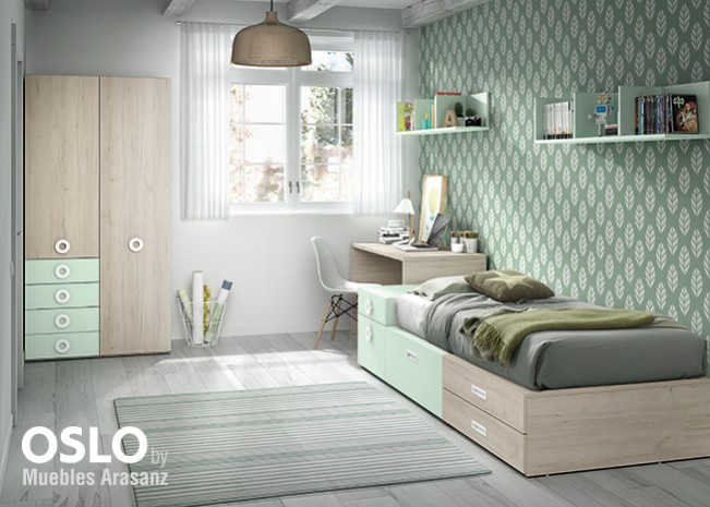 102873 Мебельный комплект с детской кроваткой Ambiente 27 Arasanz Oslo Santreyd