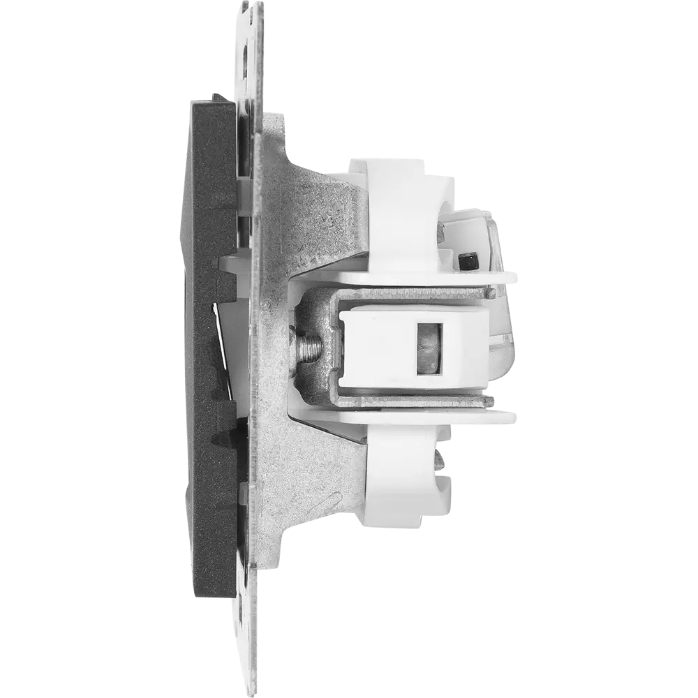 GUSI Electric — Двойная компьютерная розетка RJ45 в цвете графит 83864452 Ugra STLM-0045230 - Вид №3