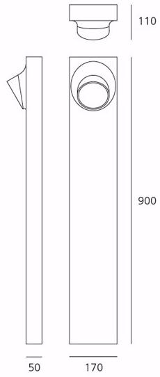 Artemide Светодиодный столбик из литого алюминия Ciclope sun-id-1465749 - Вид №4