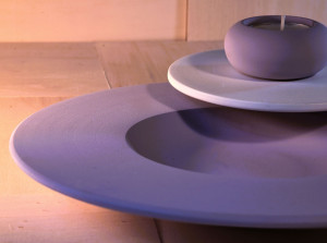 Матовый глазурованный керамический подсвечник