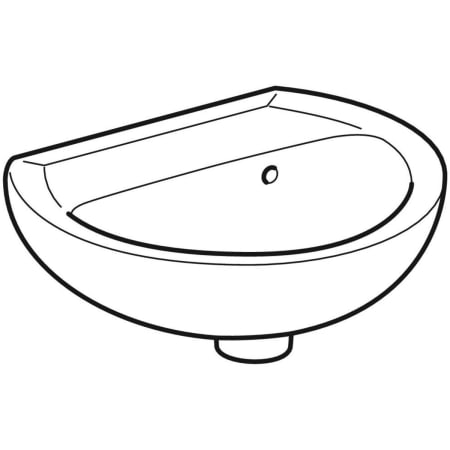 K91145000 Раковина Kolo Rekord с асимметричным переливом Geberit  - Вид №8