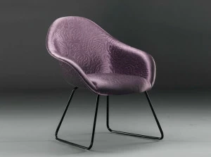 mminterier Стул с обивкой из ткани с подлокотниками Wok