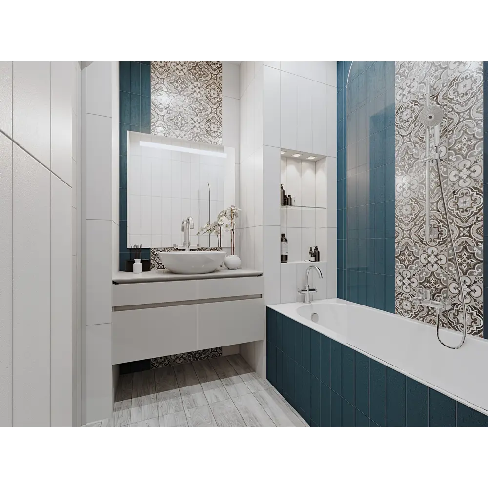 Керамогранит Wood Fumo 15х60 см 1.36 м² цвет серый BELANI STLM-2118131 - Вид №3