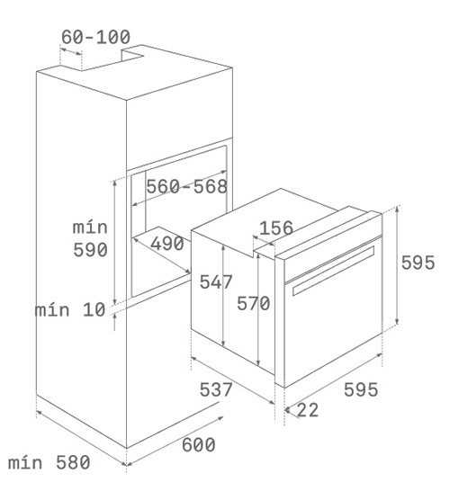 1137331 Духовой шкаф Teka HRB 6300 ATS SILVER Испания  - Вид №4