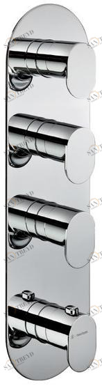 newform Термостатический смеситель для душа с тарелкой Termostatici multiutenza 3 uscite 67633e