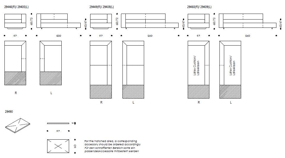Модульный тканевый диван с полуостровом Wittmann CAMIN REVISITED ARCH-00118798 - Вид №13