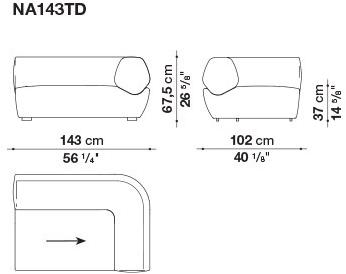 B&B Italia Модульный тканевый диван sun-id-1365656 - Вид №8