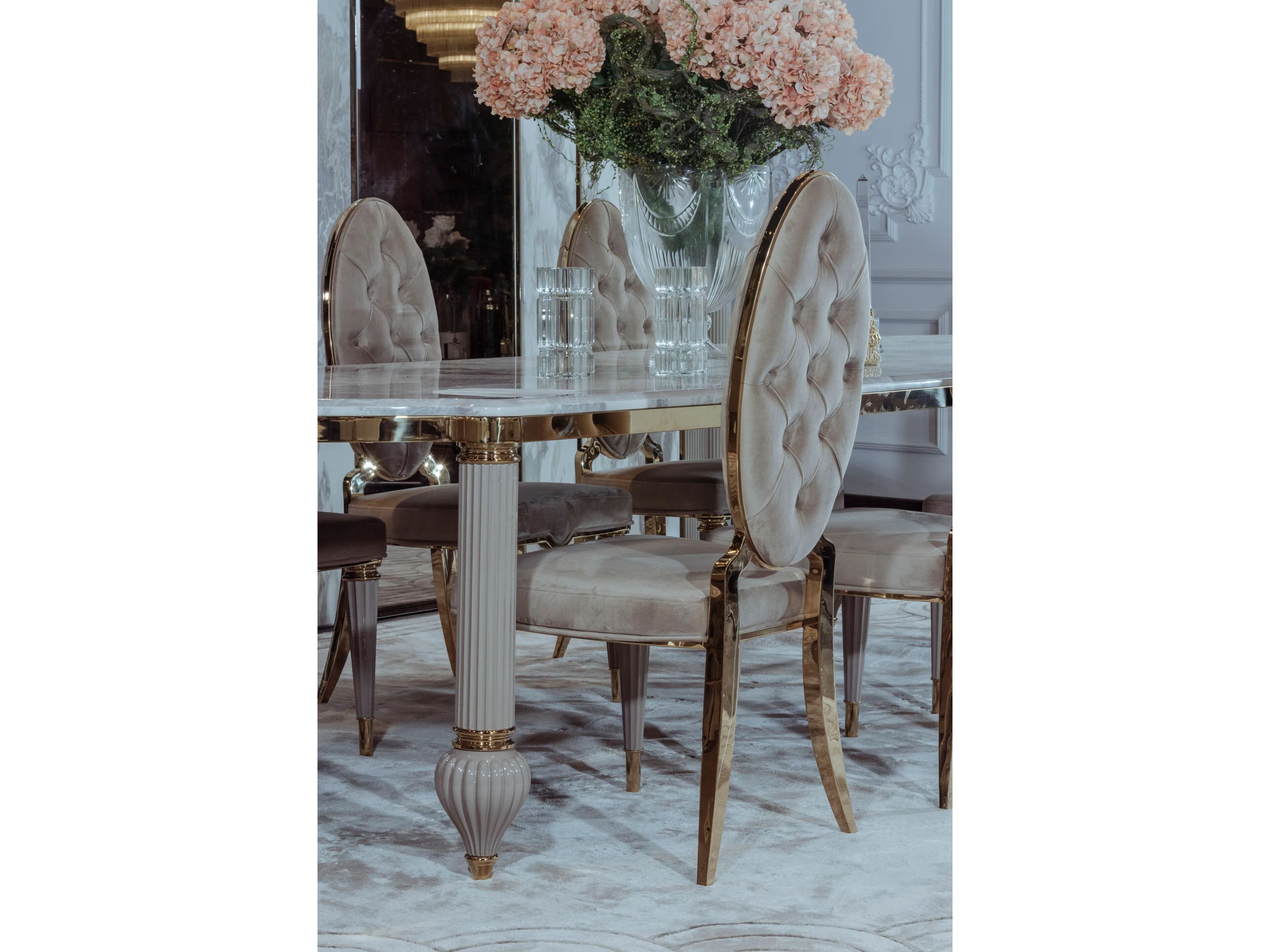 Мягкий стул из ткани с высокой спинкой Zebrano Elsiyum ARCH-00041033 - Вид №2