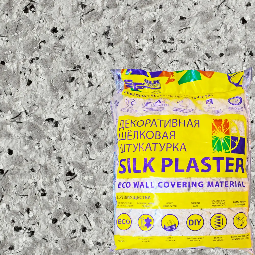 Жидкие обои Silk Plaster Сауф 941 1.2 кг цвет серый 82453446 STLM-2211758 