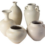 GWVE0002A Ваза Белая шея ijlbrown  - Вид №3