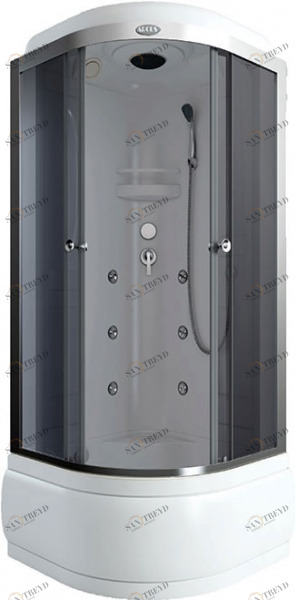 Душевая кабина Arcus AS-103G (90х90) высок. поддон (пластик стенка)тонир. стекло (3 части) 022 AS-103G ECOSTYLLE 133113