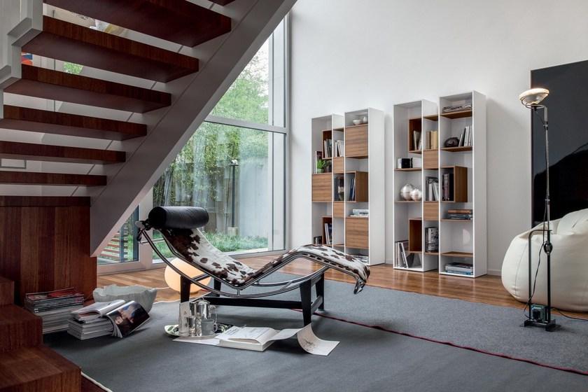 Tonin Casa Открытый отдельно стоящий деревянный лакированный стеллаж sun-id-1486073 - Вид №2