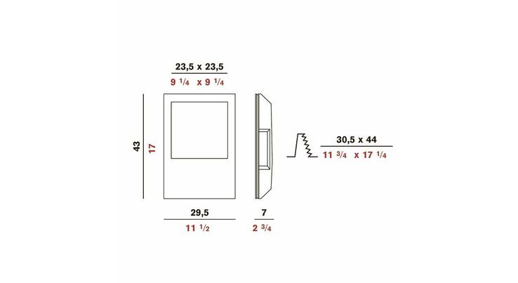Гипсовый светильник Panzeri XGQ 1211 FLUO Invisibli встраиваемый потолочный 91252 - Вид №2