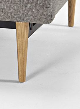 Диван Dublexo с мягкими подлокотниками и ножками из светлого дуба, тёмно-серый Innovation Living DUBLEXO9 - Вид №4