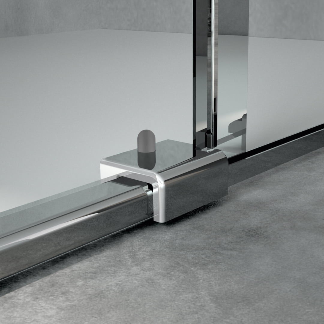 Алюминиевая и стеклянная угловая душевая кабина с раздвижной дверью CSA Box Doccia Minerva ARCH-00092318 - Вид №2