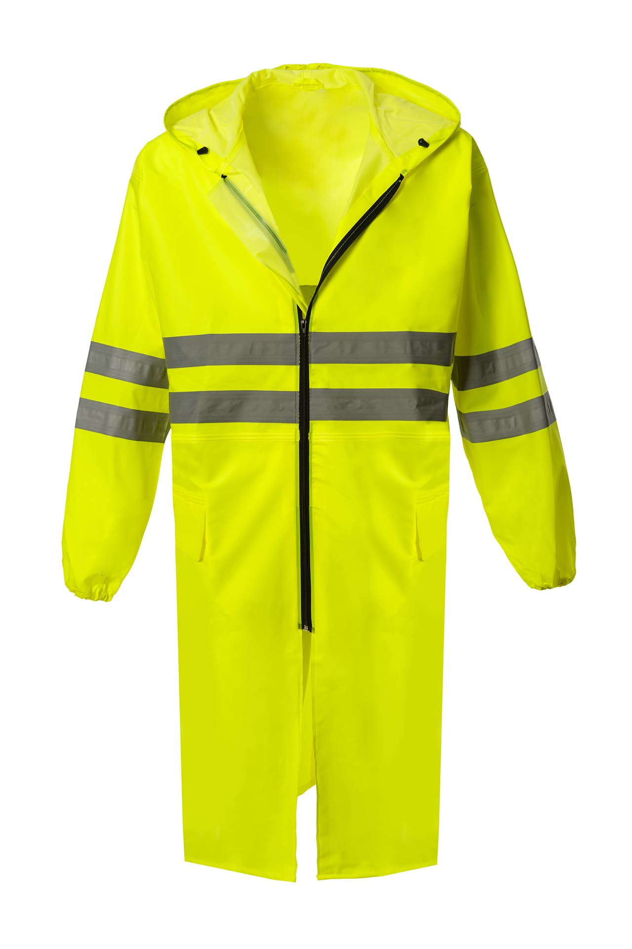 5037372 Плащ сигнальный влагозащитный лимонный  Непромокаемая спецодежда  размер 56-58/194-200 (XXL)  - Вид №2