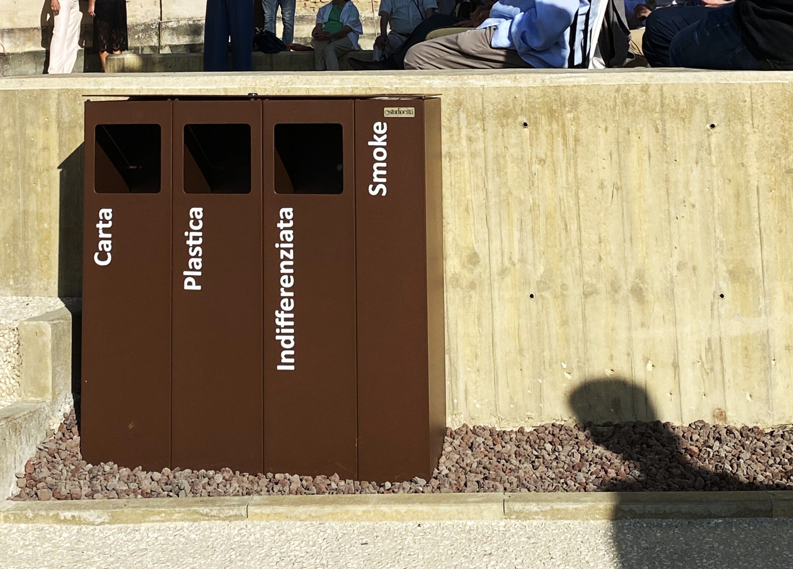 Стальная корзина для мусора для утилизации отходов Studio Città ECO BIN CITY ARCH-00042272 - Вид №4