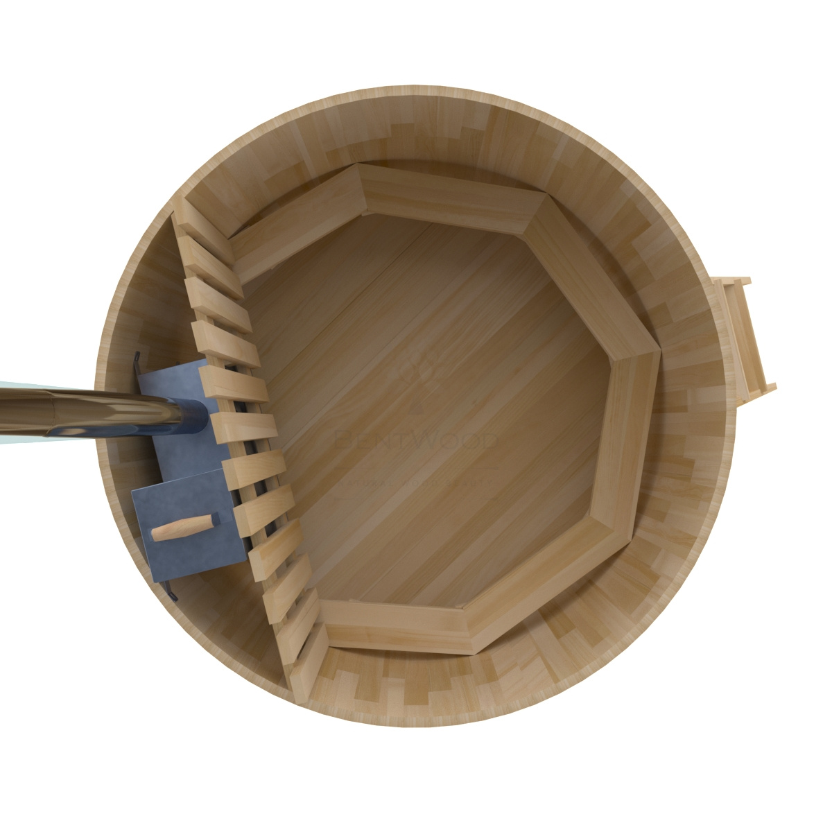 1615 Фурако из кедра D=2.1 с внутренней печкой. Высота 1,2м. Исполнение "Премиум". Alyarus  - Вид №3