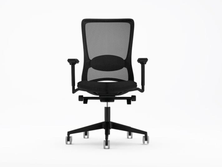 Офисное кресло с сетчатыми колесами и подлокотниками с 5 спицами Luxy ARCH-00020098