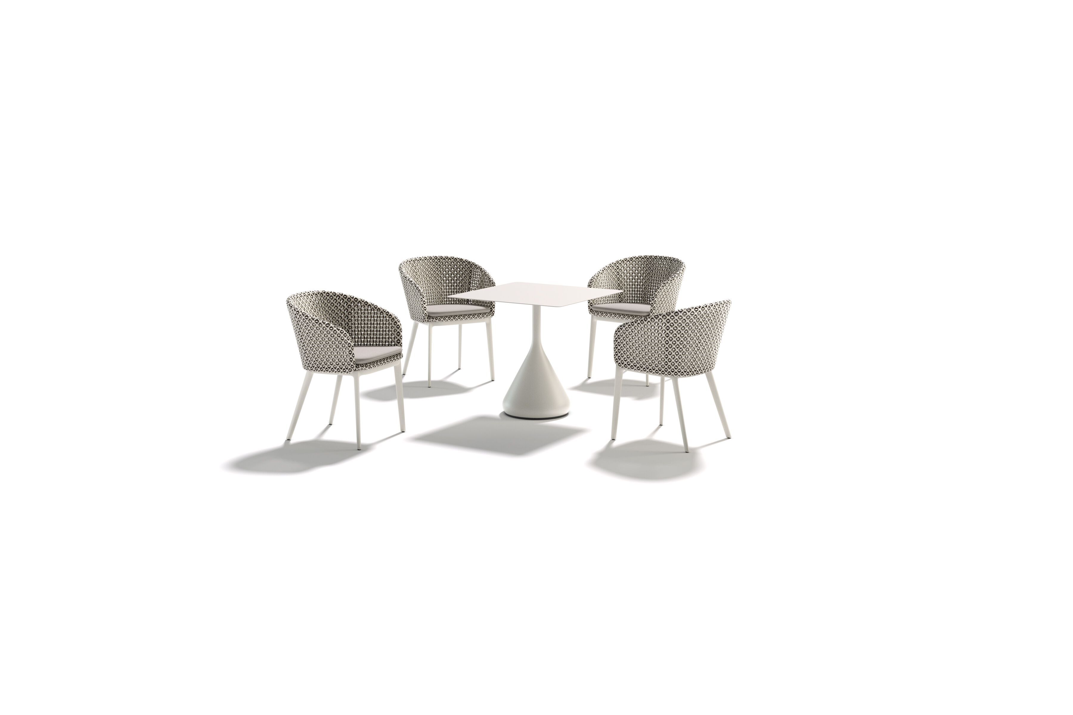 Круглый керамический садовый стол с верхней частью HPL DEDON SATELLITE ARCH-00130468 - Вид №3