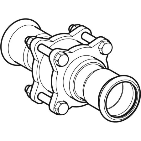 GEBERIT 92144 Обратный клапан Geberit Mapress из нержавеющей стали с фланцевым соединением  - Вид №1