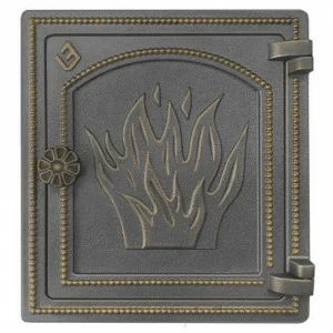 Дверка каминная Везувий ДТ-4 (бронза)