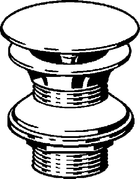 Канализационная арматура  Сифоны для умывальников и биде  Сифоны и выпуски для умывальников  Универсальные и донные клапаны VIEGA 492 571 Модель 5430 Santreyd  - Вид №1