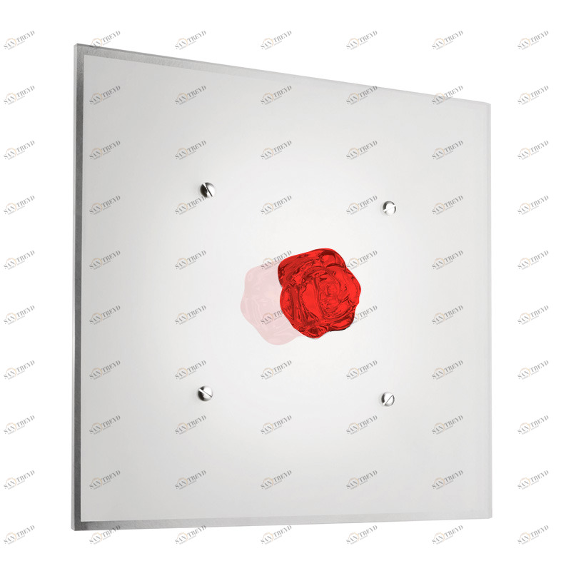 Светильник настенно-потолочный красный PL Shira P Red PLSHIRAPRSCRR7S AXO LIGHT  00-3882674 Красный 