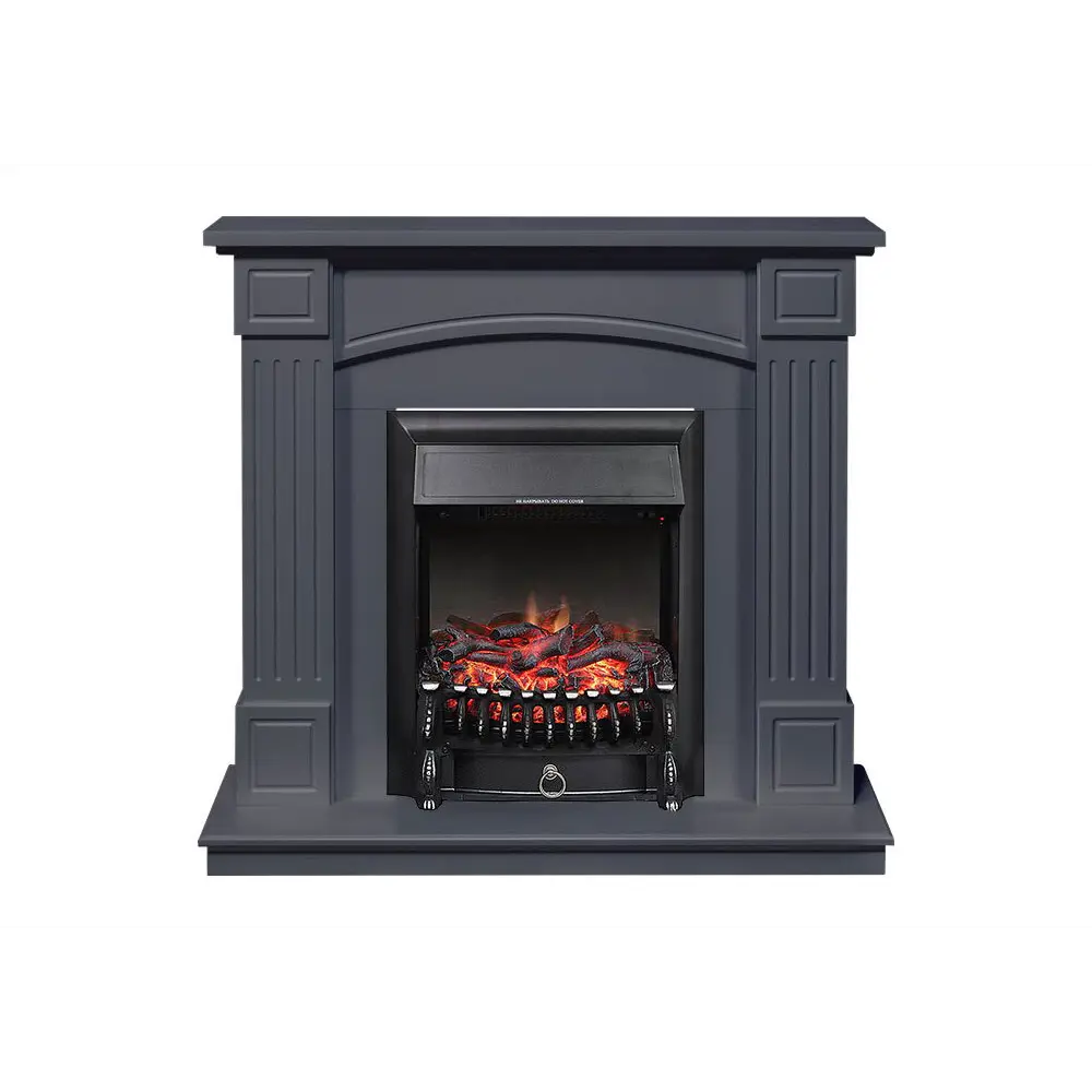 Каминокомплект Royal Flame Boston с очагом Fobos FX BL 1.5 кВт цвет графитовый 89335218 STLM-2006690 