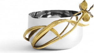 10663705 Michael Aram Чаша для орешков Michael Aram Черный ирис 14см, сталь нержавеющая Сталь нержавеющая